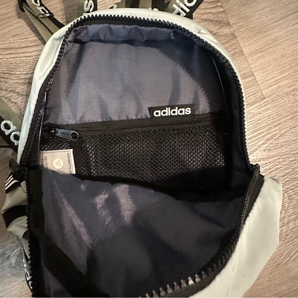 Adidas 142781C Unisex Green & Black Linear School Mini Backpack - Picture 6 of 11